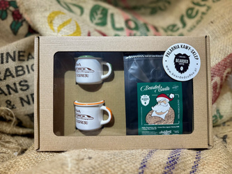 Kawowy zestaw prezentowy z 2 Kubeczkami Espresso