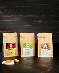 Zestaw 3x250g Kawa ziarnista JASNE PALENIE Winnfield NEW - Brodata Szarlotta - Hulihee