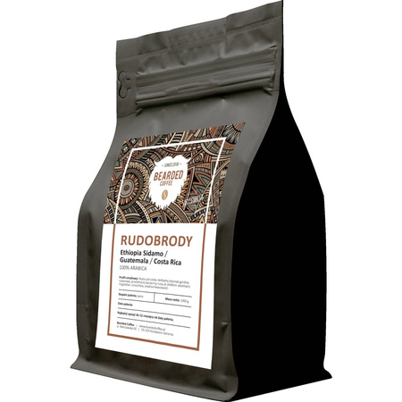 Kawa Ziarnista RUDOBRODY – ETHIOPIA SIDAMO / GUATEMALA / COSTA RICA - PALENIE JASNE